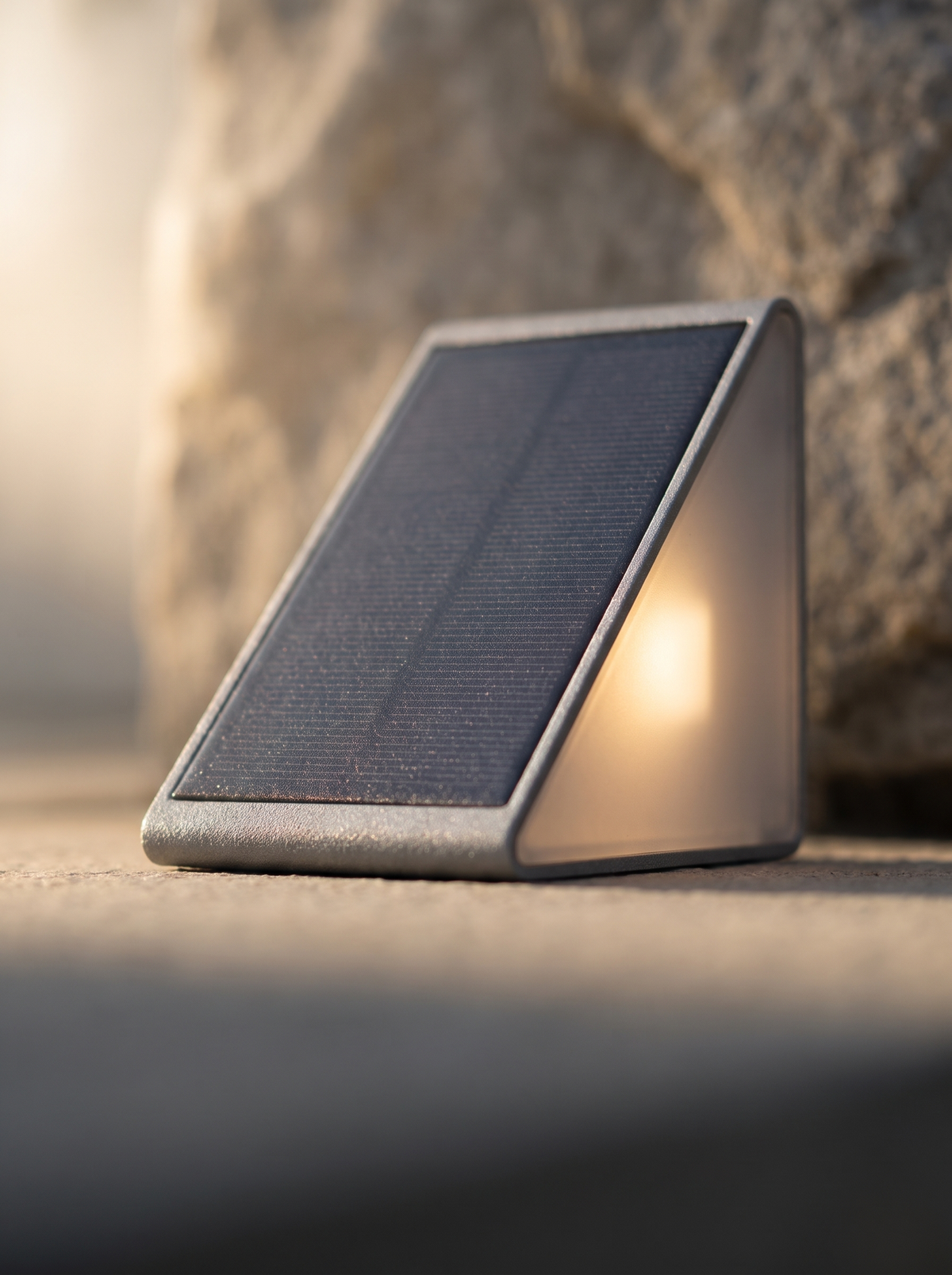 Solene Solar Stair Lights for Steps with Safe Footing material close up detail