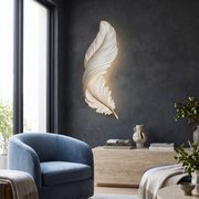 Plumea Feather LED Wall Art Light lifestyle