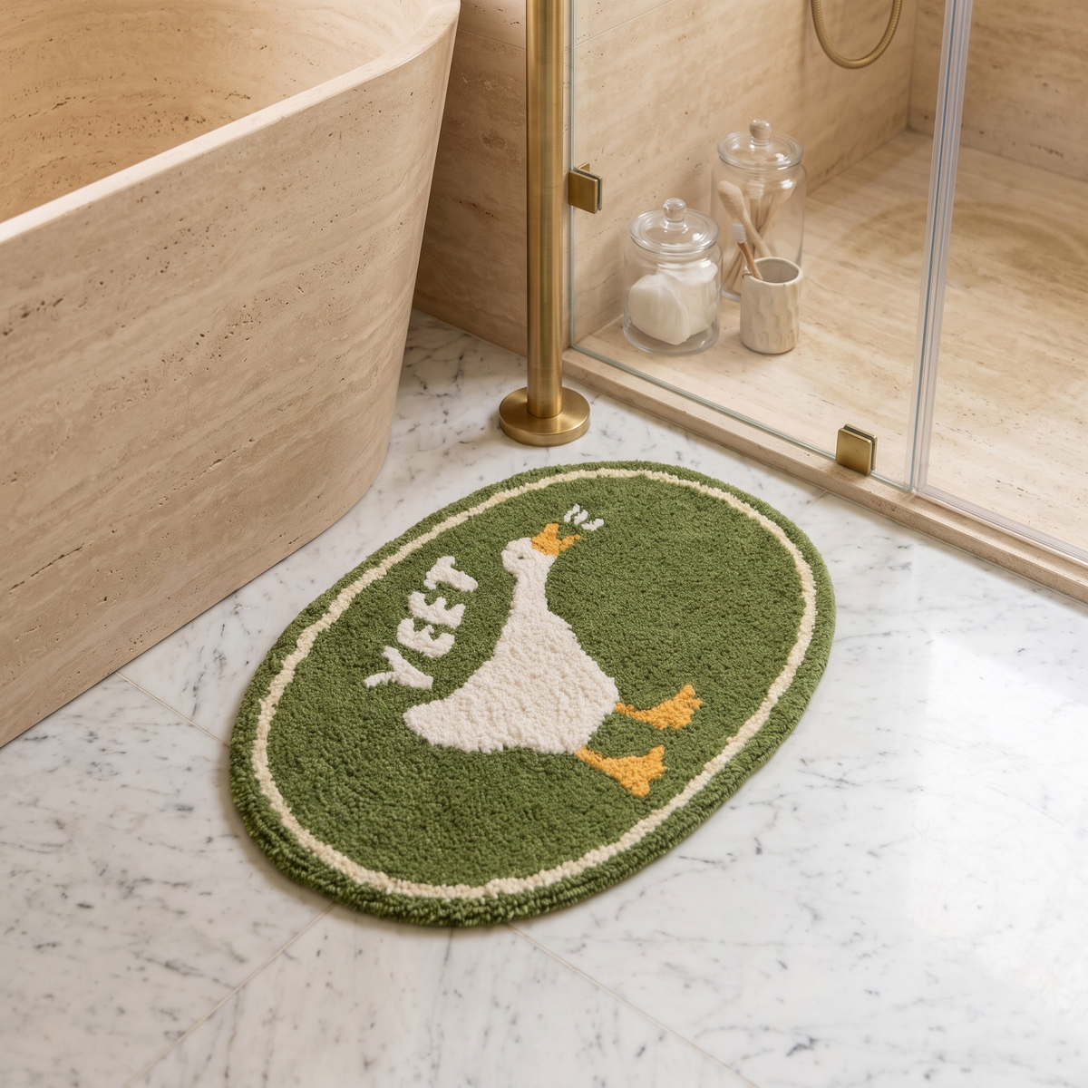 MokoMoko Cute Animal Handcrafted Bath Mat
