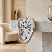 Surrealist Melting Clock for Shelf and Table