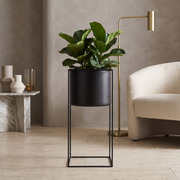 Modern Rectangular Metal Indoor Plant Stand