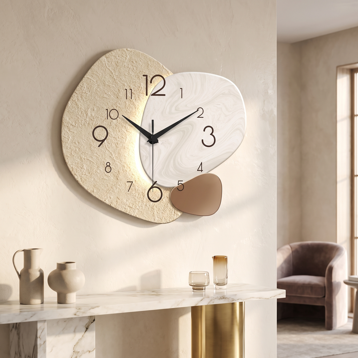 TempoStone Modern Silent Wall Clock