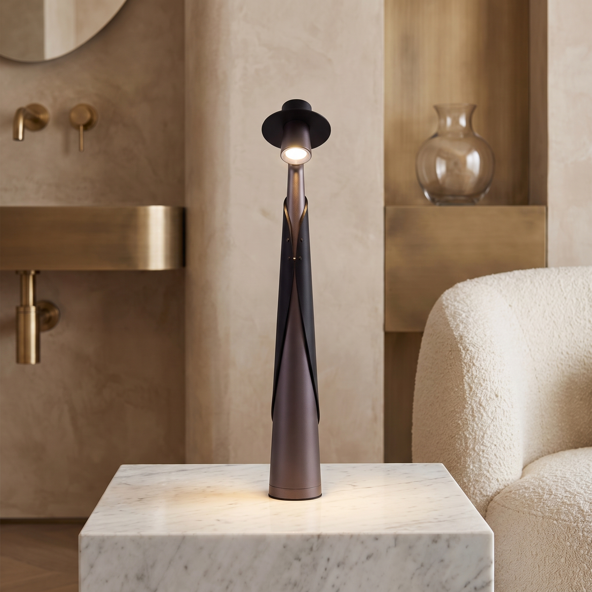 Rechargeable LED Hat Lamp with Touch Dimming
