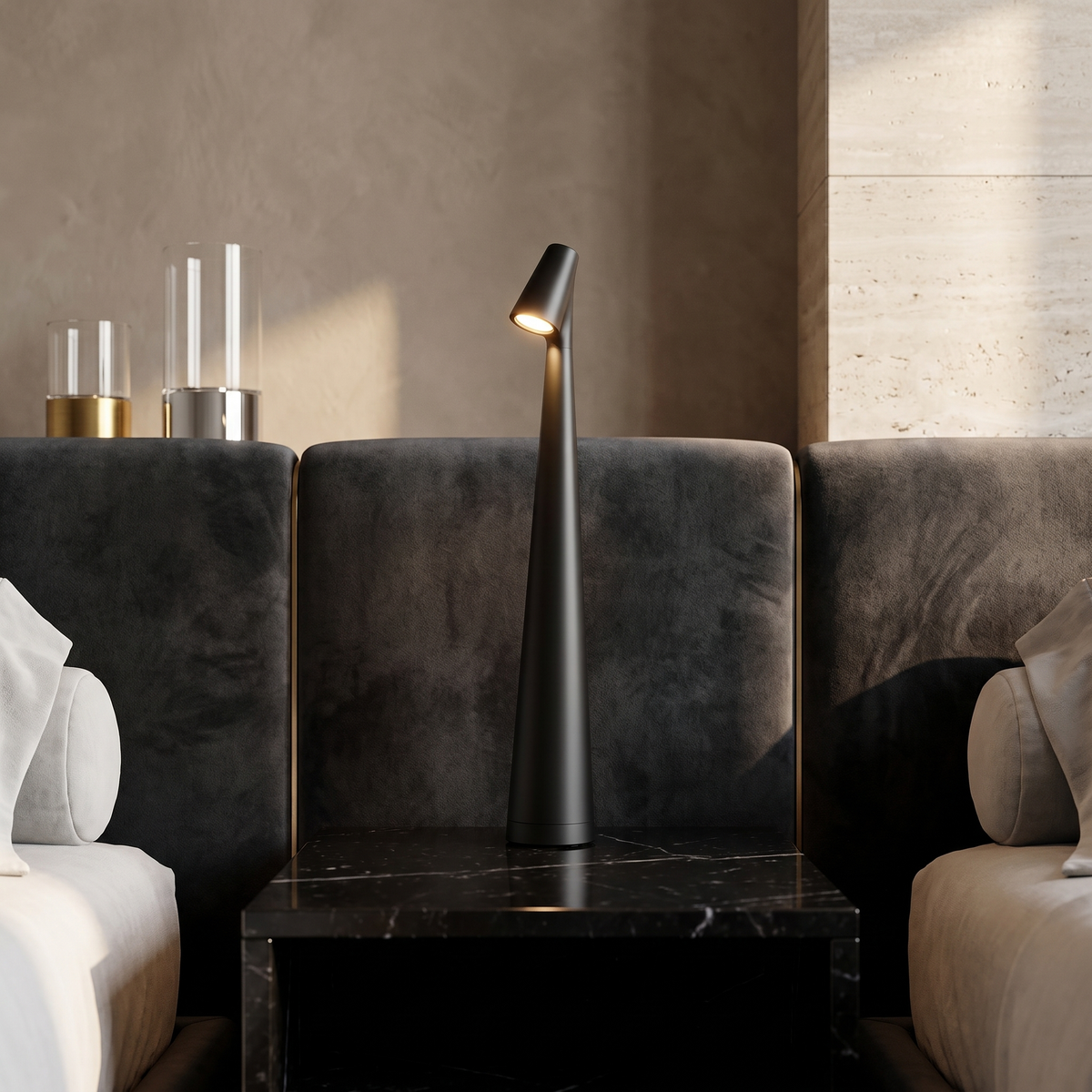 Studio Pin Light Cordless Dimmable Table Lamp – Black