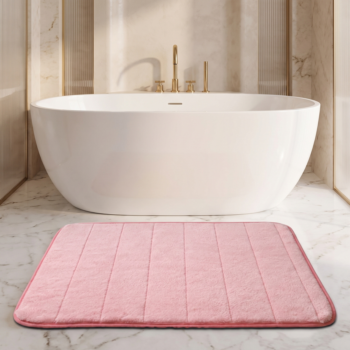 UltraSoft Absorbent Bath Mat – Pink