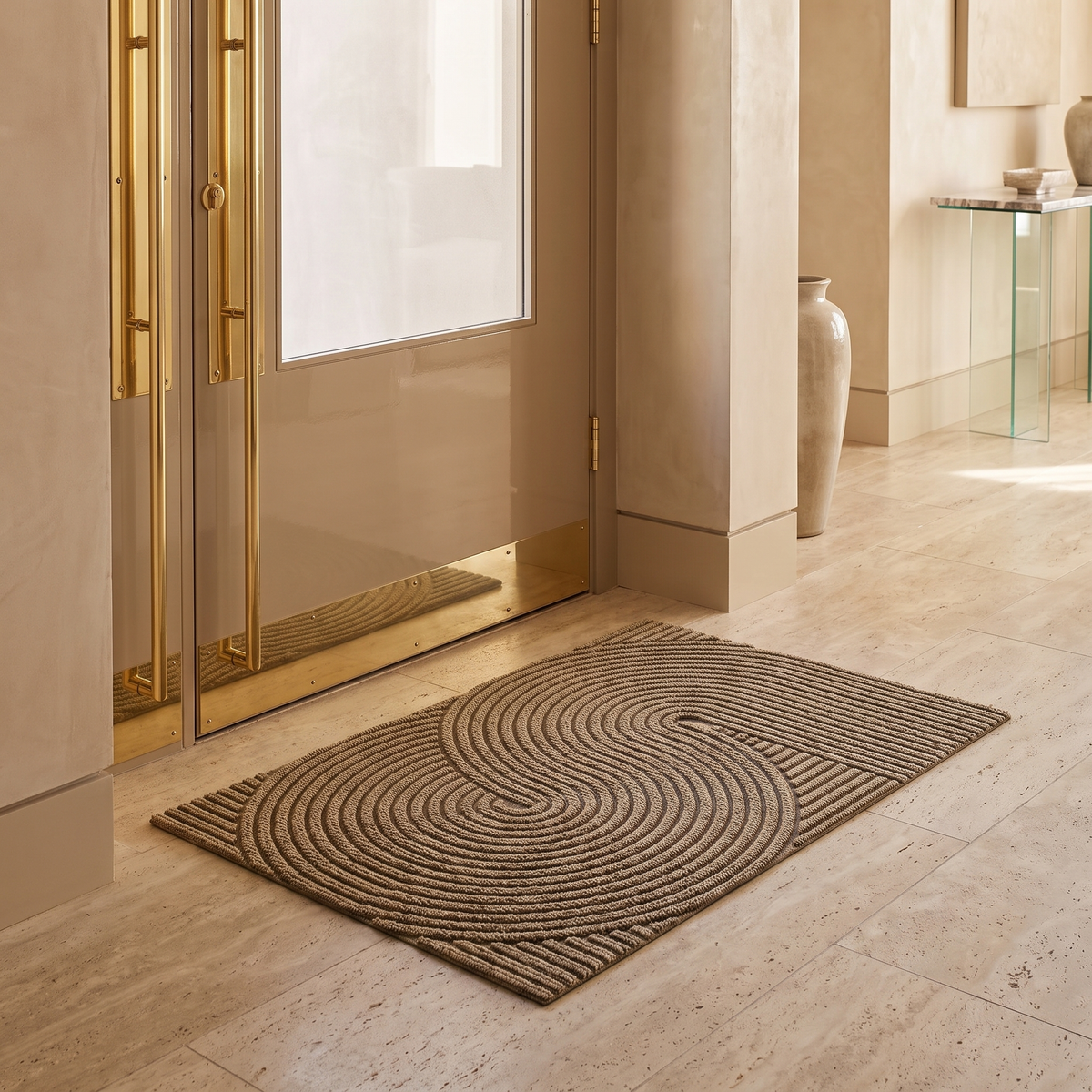 Non Slip Polypropylene Door Mat for Entrances – Khaki