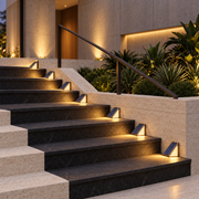 Solene solar LED stair lights, warm white, pack of 2
