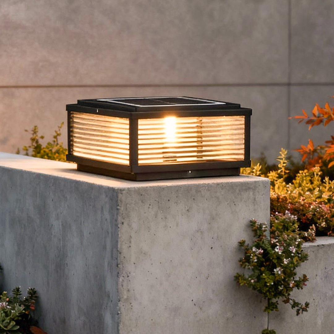Castell Ribbed Pillar Light