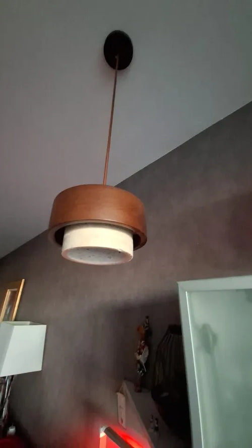 Customer photo of Perra Travertine Pendant Light