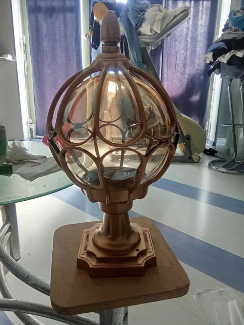 Customer photo of Harrow Globe Pillar Light