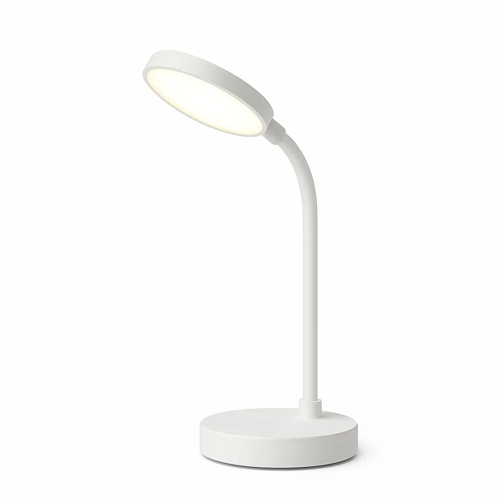 Swan Neck LED Desk Lamp with USB Rechargeable Battery