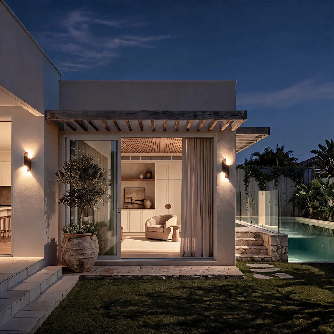 Torsa Spiral Outdoor Wall Light