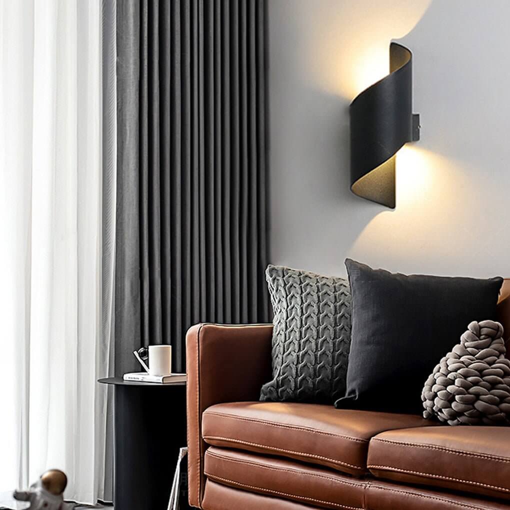 Torsa Spiral Outdoor Wall Light