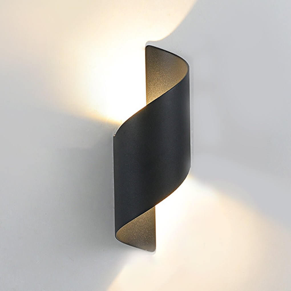 Torsa Spiral Outdoor Wall Light
