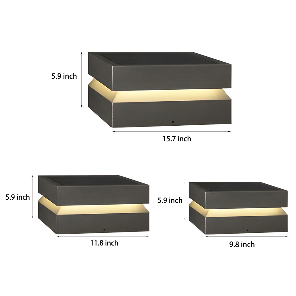 Solvik Square Deck Pillar Light