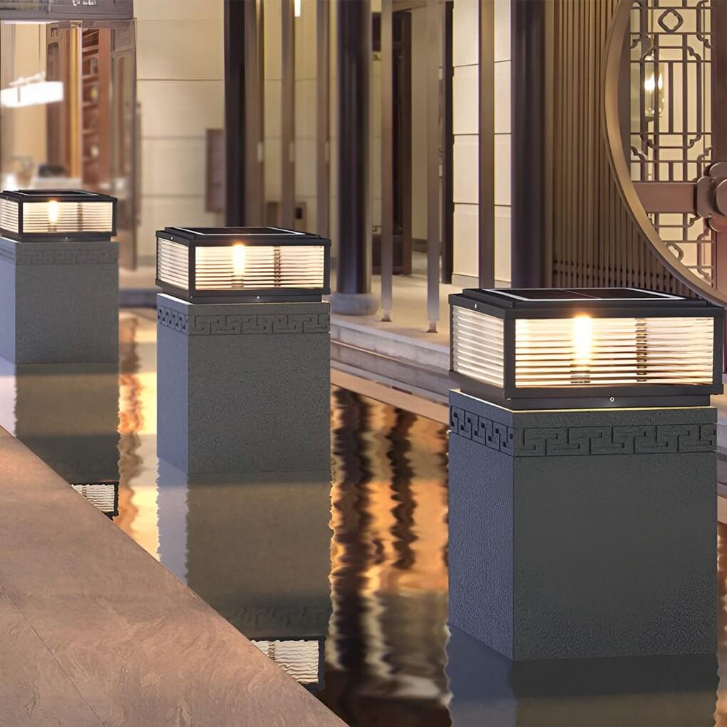 Castell Ribbed Pillar Light