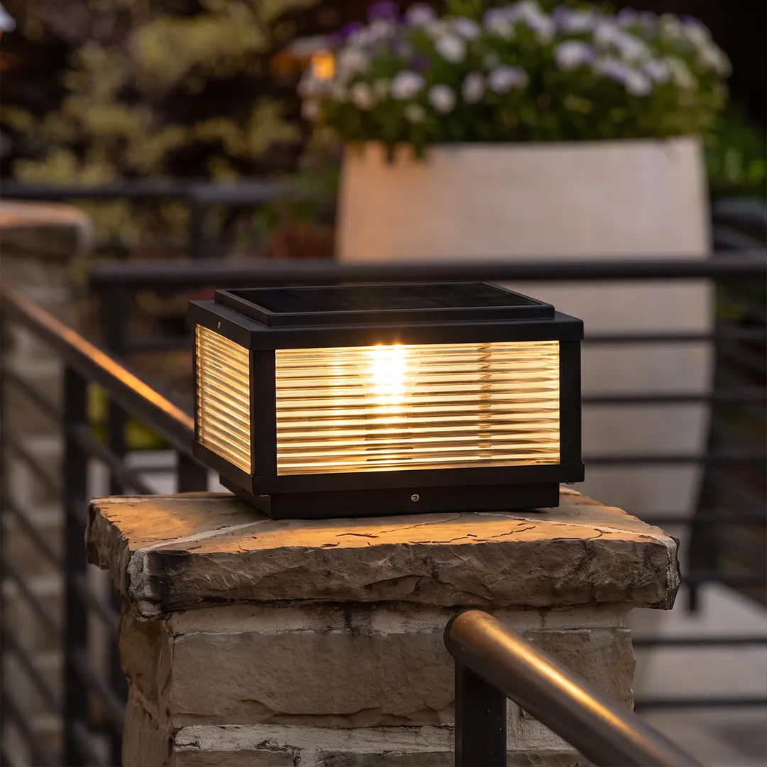 Castell Ribbed Pillar Light