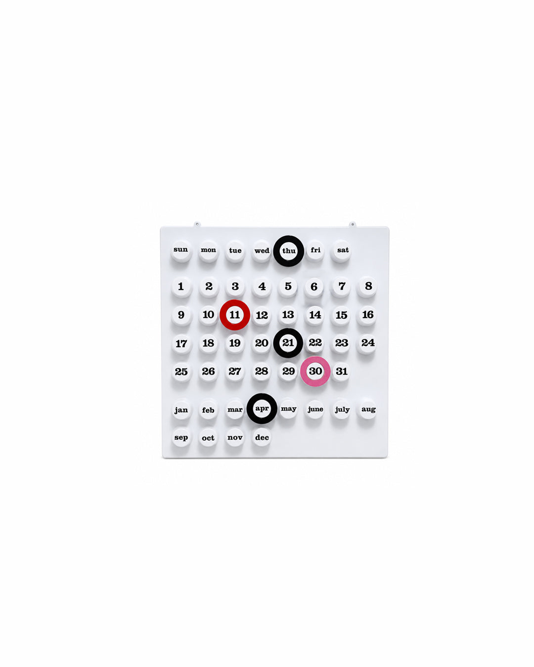 Retro Ring A Date Perpetual Wall Calendar
